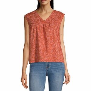 a.n.a. Size XL Women's V Neck Sleeveless Blouse